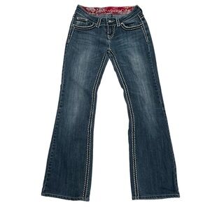 DownEast Embellished Pockets Boot Cut Jeans Size 27 Women’s